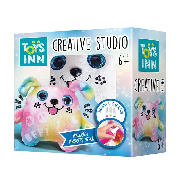 Zestaw kreatywny maskotka do malowania "Piesek DIY" - kreatywna zabawka zrób to sam Stnux 6+