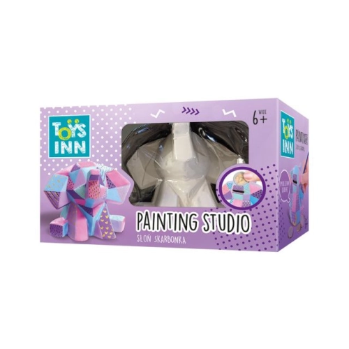 Opakowanie skarbonki Słoń do malowania DIY Stnux 6+