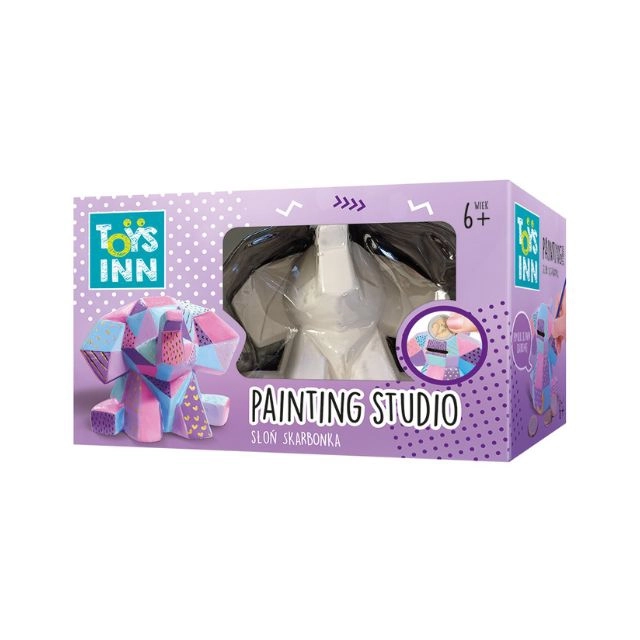 Opakowanie skarbonki Słoń do malowania DIY Stnux 6+