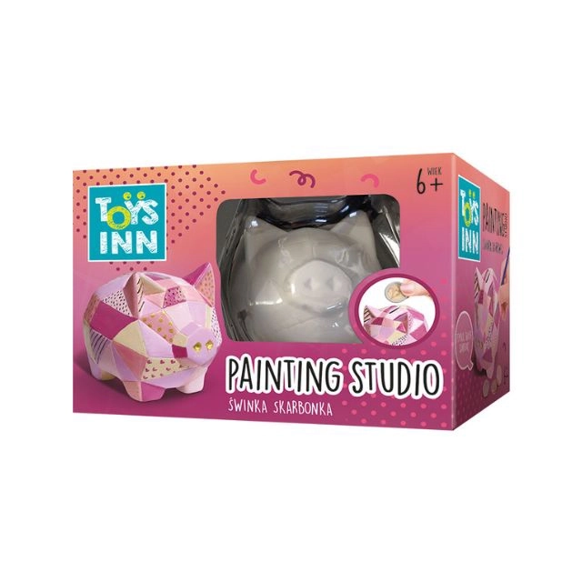 Opakowanie skarbonki  Świnka do malowania DIY Stnux 6+