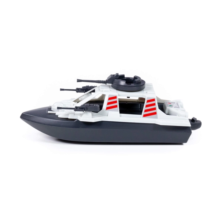 Zabawka kuter Straży Granicznej Polesie widok z boku