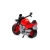 Tył czerwonego motocykla Bajk z logo Polesie na baku.