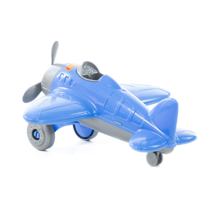 tył błękitnego samolotu dla dzieci Omega marki Polesie