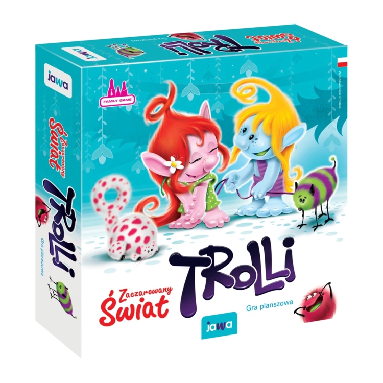 Opakowanie gry planszowej Zaczarowany świat Trolli Jawa 5+