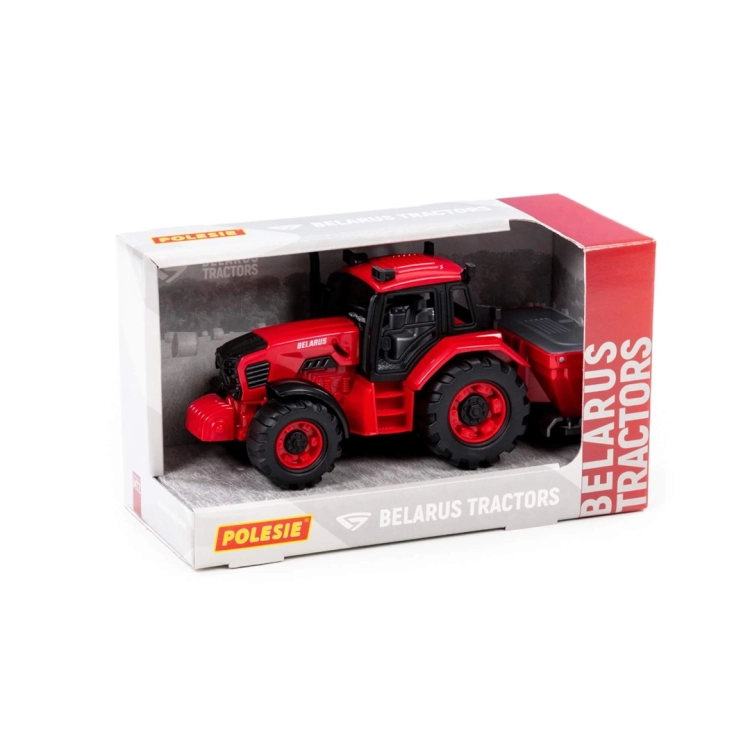 Traktor Belarus z siewką do nawozów w opakowaniu – zabawka Polesie