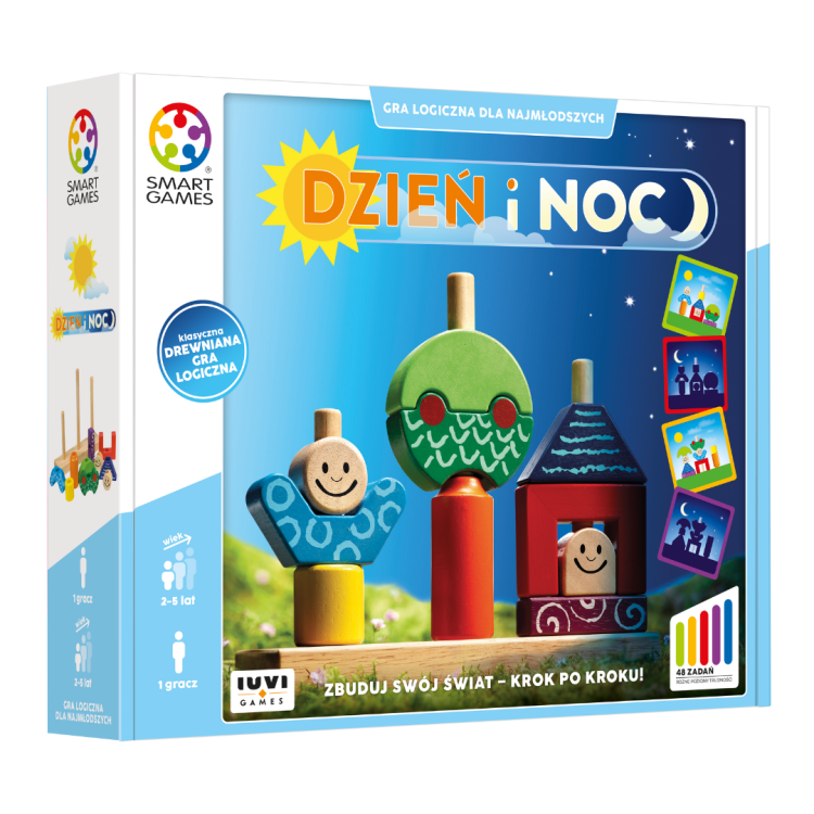 pudełko gry Dzień i Noc Smart Games dla dzieci od 2 lat