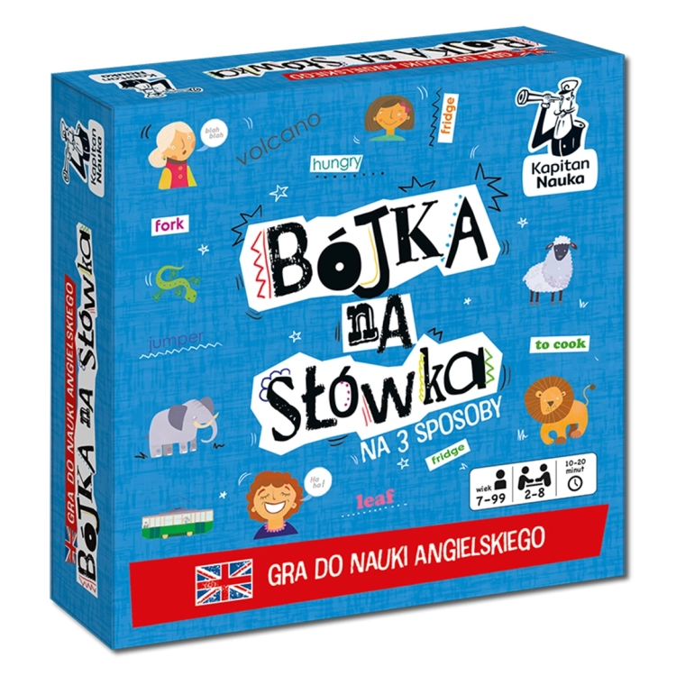 opakowanie gry Bójka na słówka do nauki angielskiego Kapitan Nauka