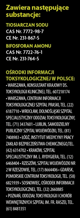 Informacje o substancjach chemicznych w zestawie Nauka o Kryształach Lisciani.