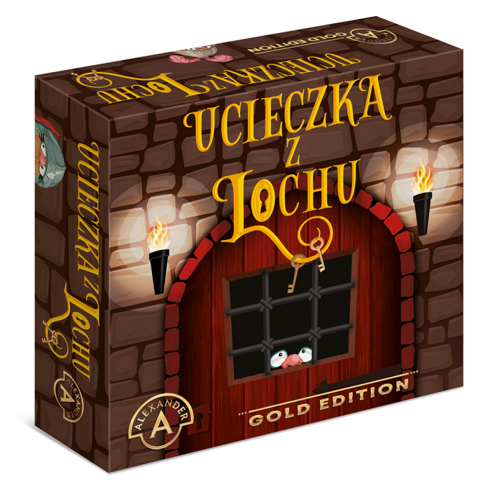 Gra planszowa Ucieczka z Lochu – zestaw rycerzy i drzwi