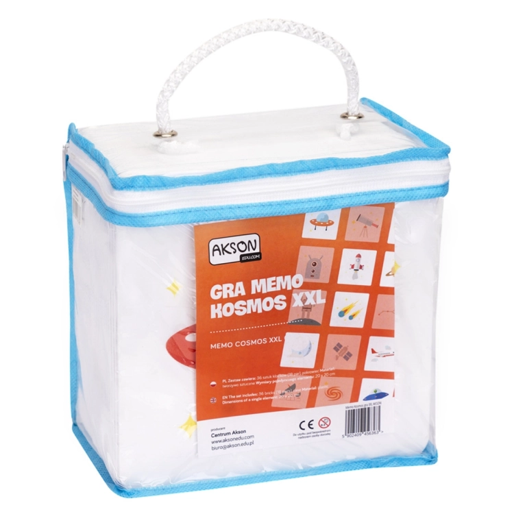 Opakowanie gry Memo KOSMOS XXL Akson z widoczną etykietą