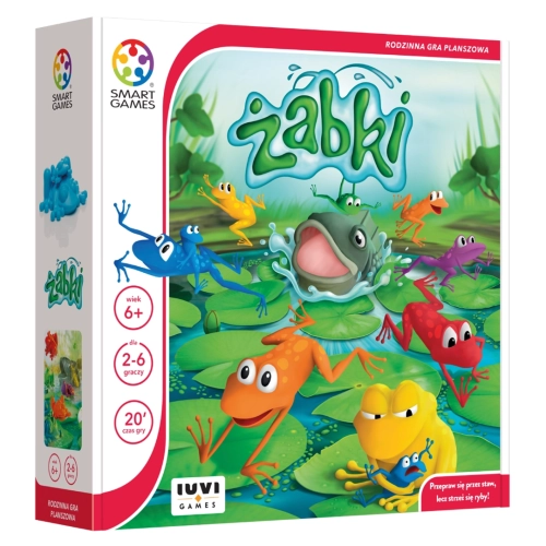 pudełko gry Żabki Smart Games – kolorowa okładka z ilustracją