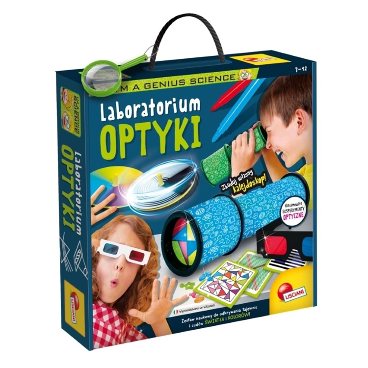 Opakowanie Laboratorium optyki Mały Geniusz – Lisciani, 7–12 lat