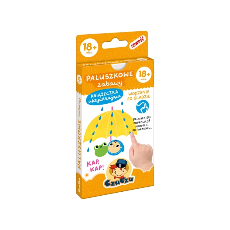 Opakowanie książeczki Paluszkowe zabawy 18msc+ CzuCzu – widok z przodu