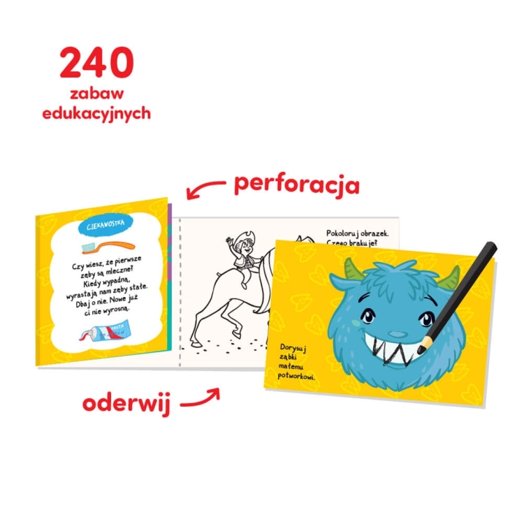 Przód opakowania edukacyjnej książeczki CzuCzu Zabawy logiczne 4–5 lat