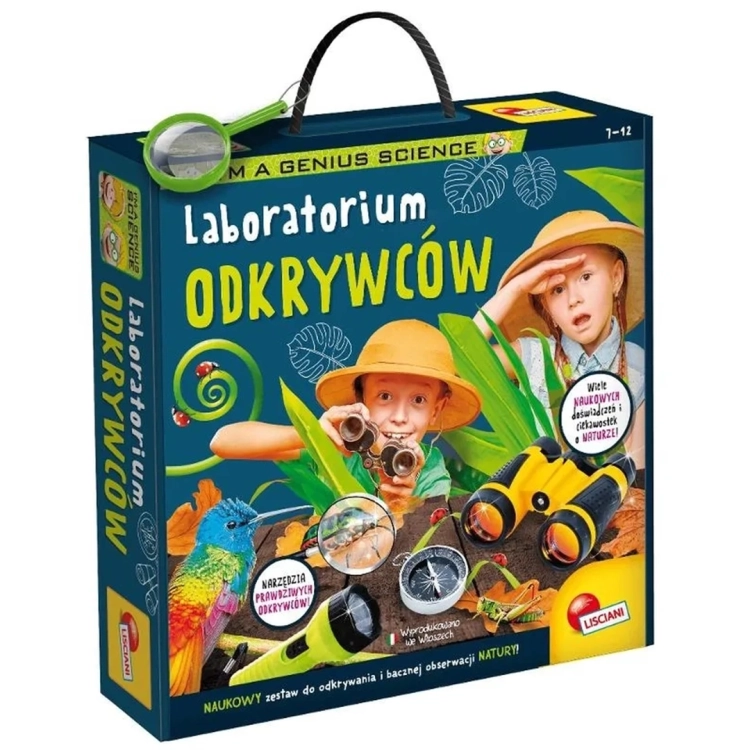 Opakowanie zestawu edukacyjnego Laboratorium Odkrywców od Lisciani