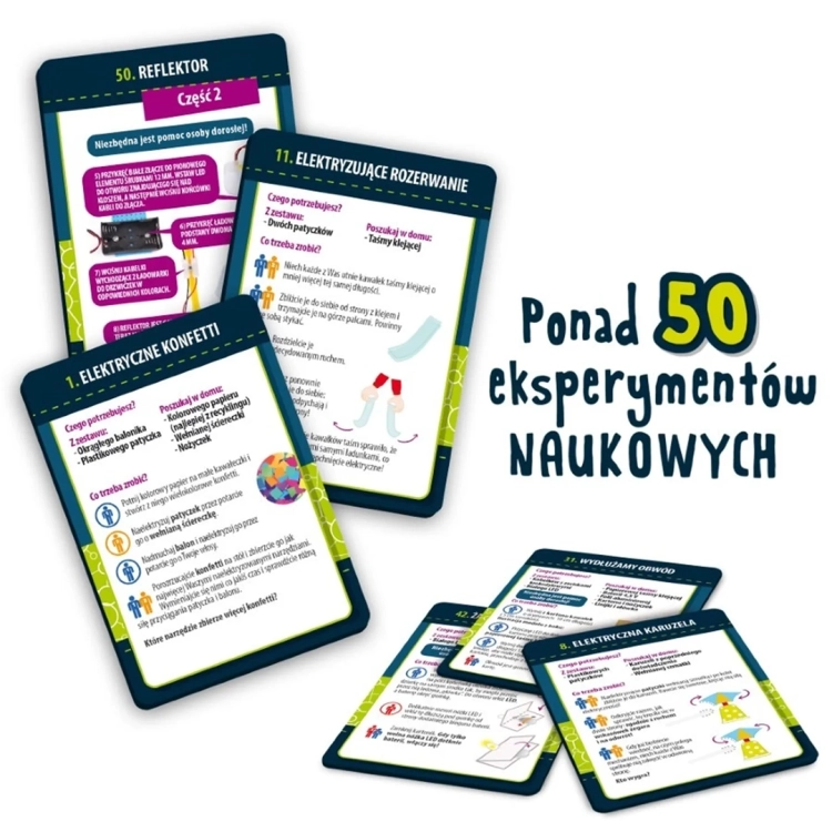 Karty instrukcji do eksperymentu