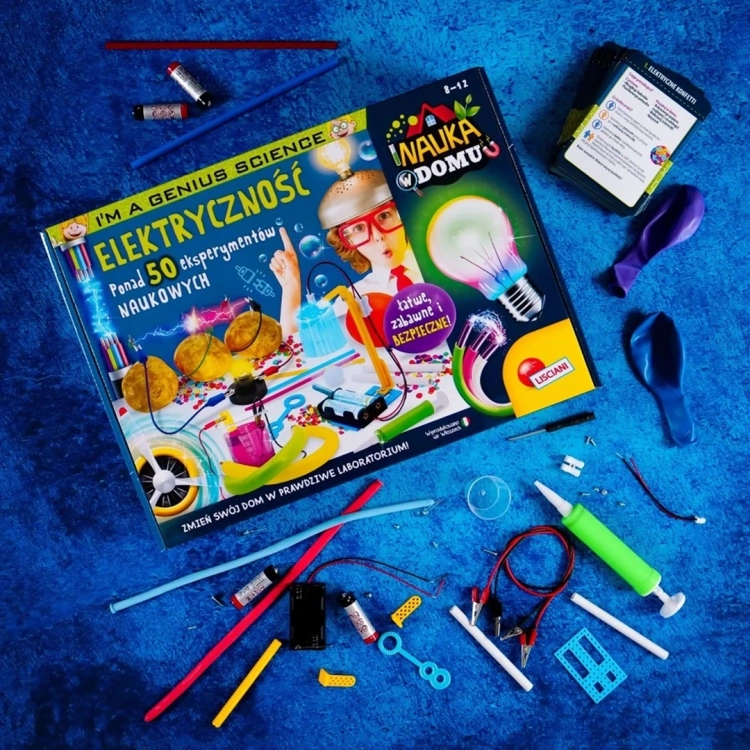 Zestaw naukowy Lisciani Elektryczność z elementami do eksperymentów
