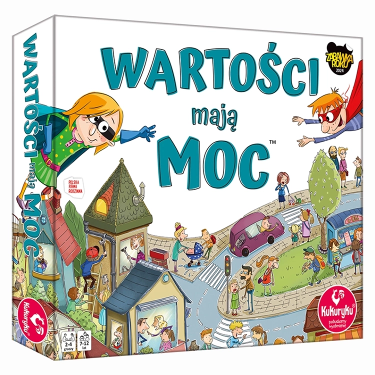 pudełko gry Wartości mają moc Kukuryku nagrodzone Zabawką Roku 2024