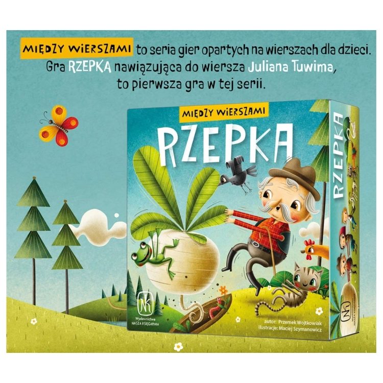 Opis serii "Między Wierszami" wydawnictwa Nasza Księgarnia.