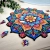 puzzle mandala z widocznymi niepasującymi elementami na dole