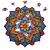 kolorowa mandala z elementami puzzli w kształcie ptaków i motyli, puzzle drewniane Milliwood