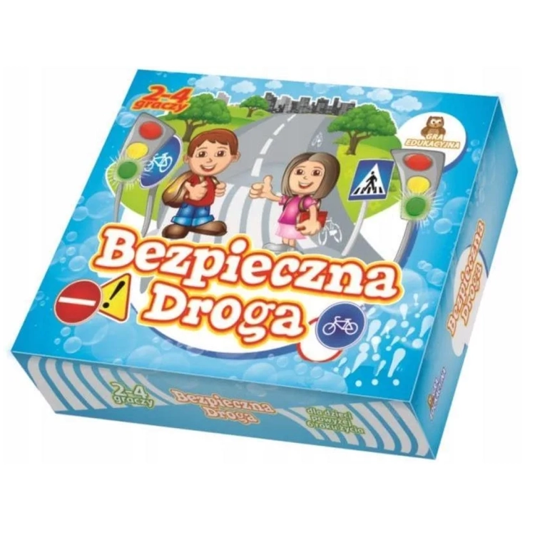 Opakowanie gry planszowej Bezpieczna droga  Fan 6+