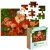 Puzzle Multigra Pracownia Św. Mikołaja 30 elementów, pudełko i częściowo ułożony obrazek.