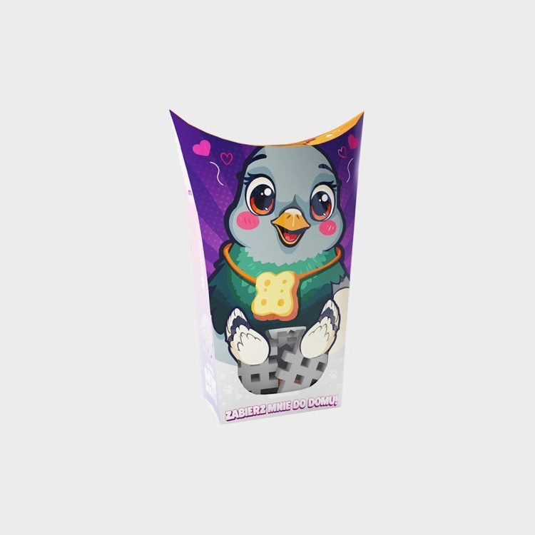 Klocki Marioinex Mini Waffle Pocket Pets Gołąb, widok na front opakowania z ilustracją.