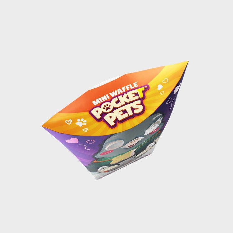 Klocki Marioinex Mini Waffle Pocket Pets Gołąb, widok na górną ściankę opakowania.