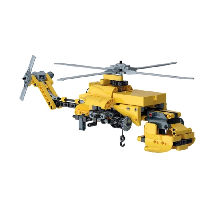 Model do składania Helikopter Ratowniczy Clementoni, gotowy model z wciągarką i silnikiem.