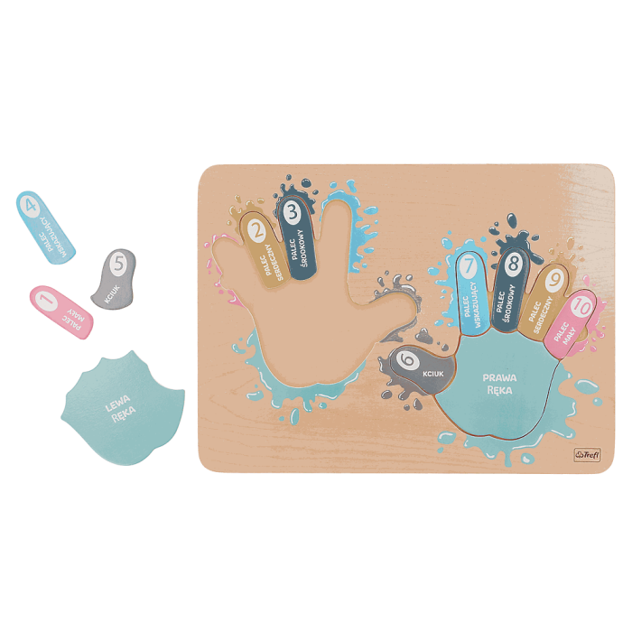 drewniana zabawka do pomocy w nauce liczenia