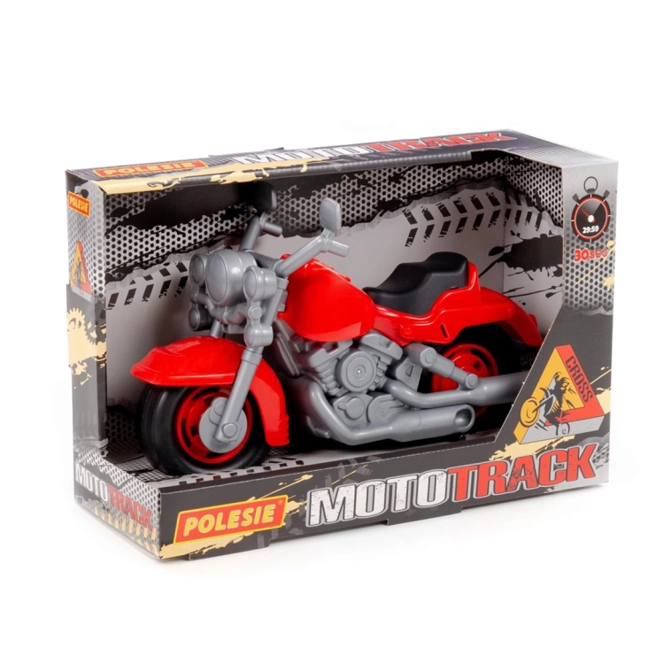 Motor wyścigowy Kros Polesie, opakowanie z widoczną zabawką.