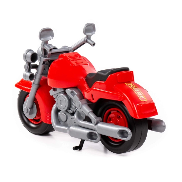 Motor wyścigowy Kros Polesie, widok z tyłu z naklejką POLESIE.