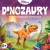 Zbiorcze ujęcie przodu opakowania gry DINOZAURY Rodzina Treflików – kooperacyjna gra edukacyjna, z Treflikiem na tyranozaurze i oznaczeniem 6+.