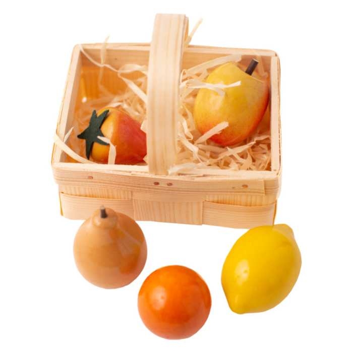 Drewniane owoce dla dzieci - zabawka do zabawy w gotowanie