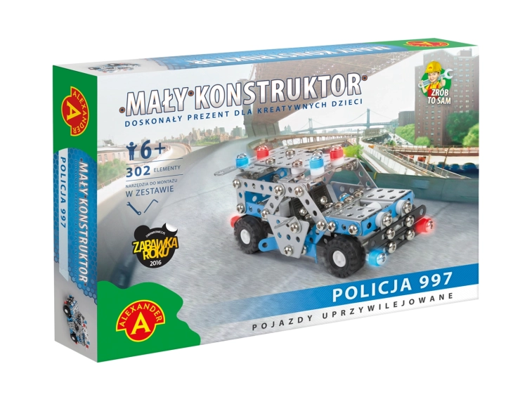 Opakowanie zabawki Mały Konstruktor Policja Alexander