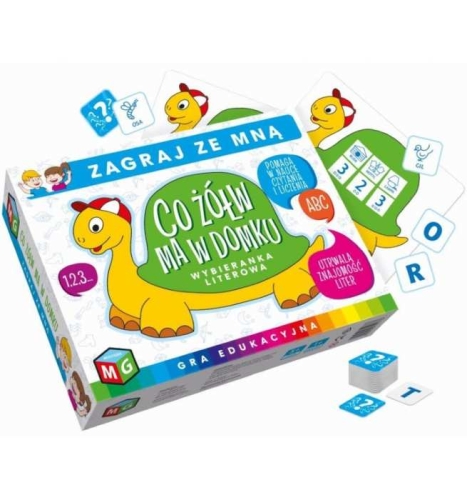 Edukacyjna gra dla dzieci 3+ – Co żółw ma w domku? – nauka dopasowywania i rozpoznawania przedmiotów