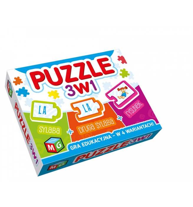 Edukacyjne puzzle 3w1 dla dzieci 3+ – rozwój logicznego myślenia i spostrzegawczości