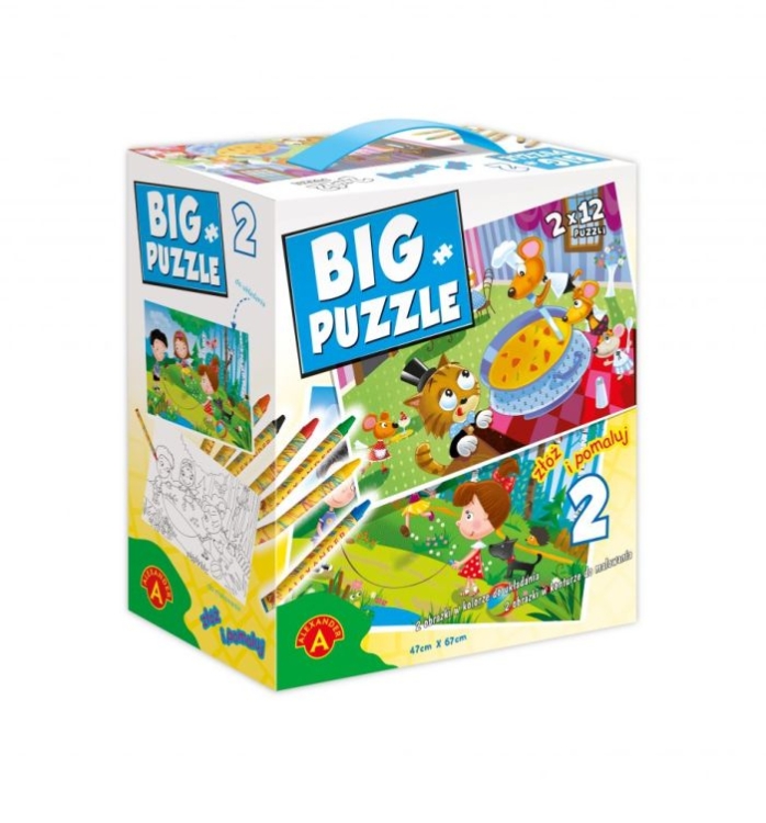 Big Puzzle 2 Skakanka Restauracja Alexander – zestaw puzzli edukacyjnych dla dzieci.