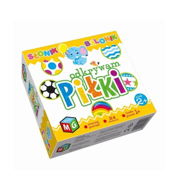 Opakowanie gry Odkrywam Piłki Multigra – zabawka edukacyjna dla małych dzieci