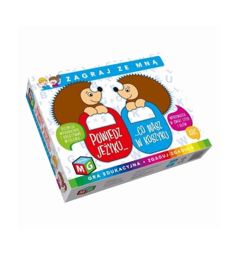 Gra dydaktyczna Powiedz języku, co masz w koszyku Multigra – zabawa wspierająca rozwój mowy u dzieci 5+