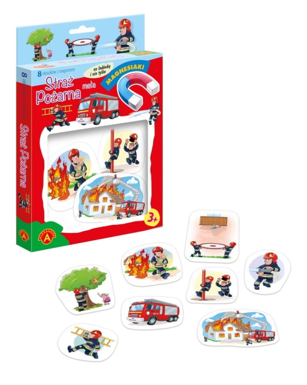 Magnesiaki Straż Pożarna – duże, kolorowe magnesy dla przedszkolaków.