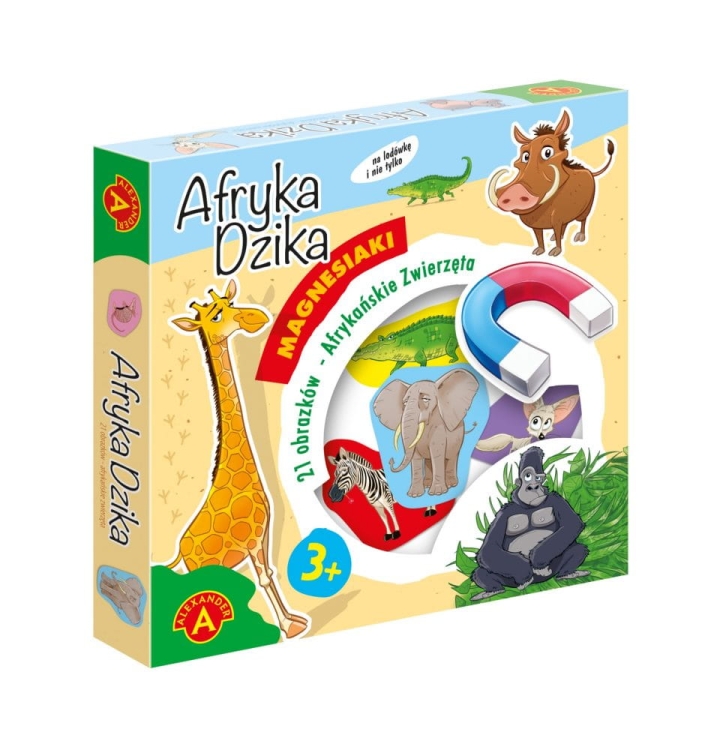 Magnesiaki Afryka Dzika Alexander – zestaw magnetycznych zwierząt z Afryki.