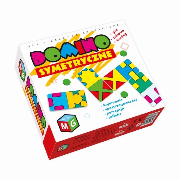 Gra Domino Symetryczne Multigra – edukacyjne domino dla dzieci 6+ rozwijające spostrzegawczość