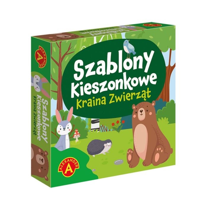 Szablony Kieszonkowe Kraina Zwierząt Alexander – zestaw kreatywny dla dzieci.