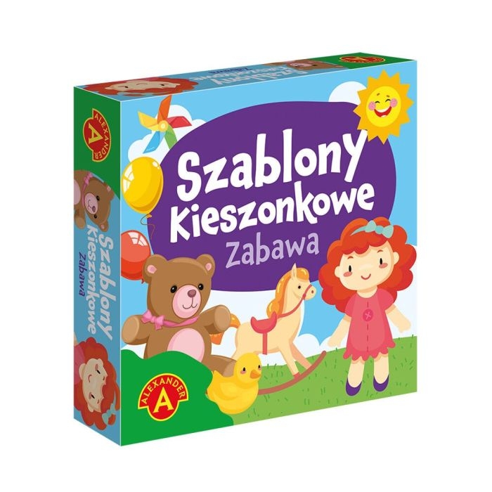 Szablony Kieszonkowe Zabawa Alexander – zestaw plastyczny dla dzieci.