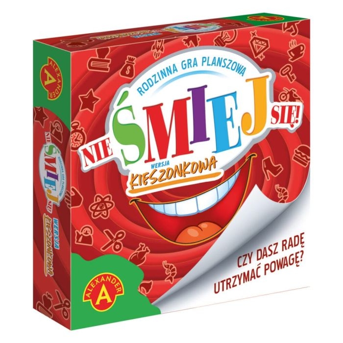 Karty i plansza gry Nie śmiej się Alexander