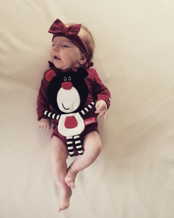 kontrastowy miś czarno-biały moms care