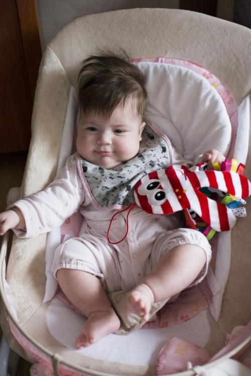 Miękka zabawka sensoryczna ośmiornica dla niemowląt Mom’s Care