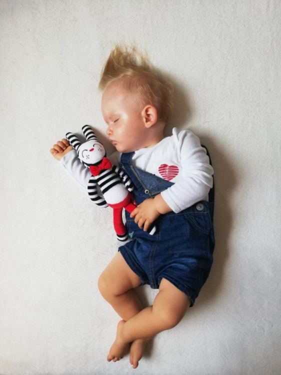 hencz toys hycuś materiałowa przytulanka dla dzieci 0+